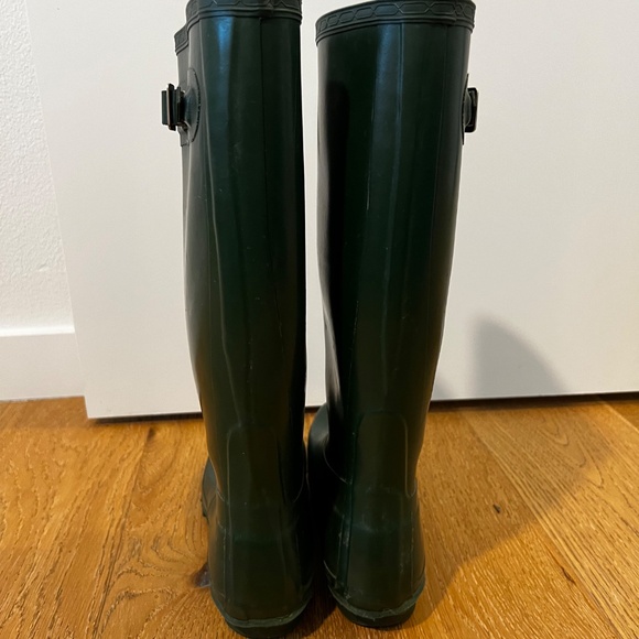 Hunter Rain Boots Green Women's 10 - Picture 4 of 5
